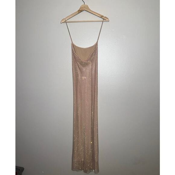 LoveShackFancy Calvert Crystal-Embellished Maxi Dress Off-White Size 14 Plus - Picture 10 of 11